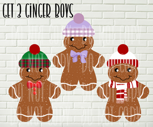 Digital design- Gingerbread boys bundle