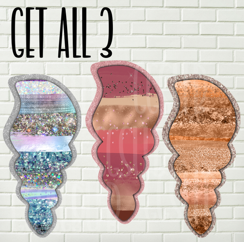 Digital design- Glitter shell set 1