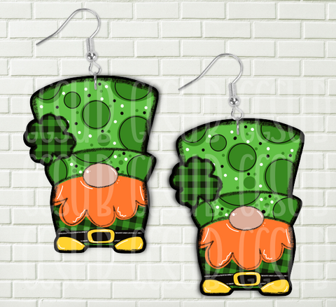 Digital design - Chubby Clover Gnome (Plaid\Green)