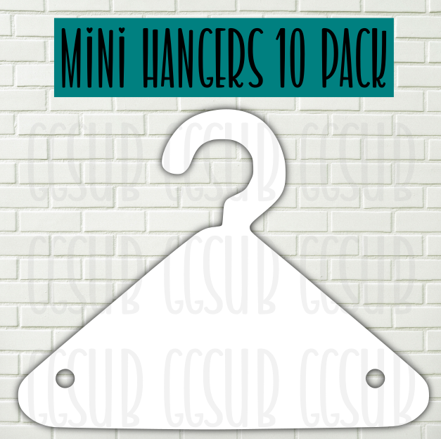 Mini hangers- [10 pack bundle]