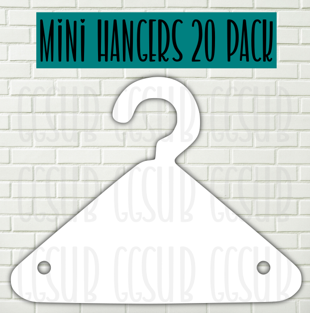 Mini hangers- [20 pack bundle]