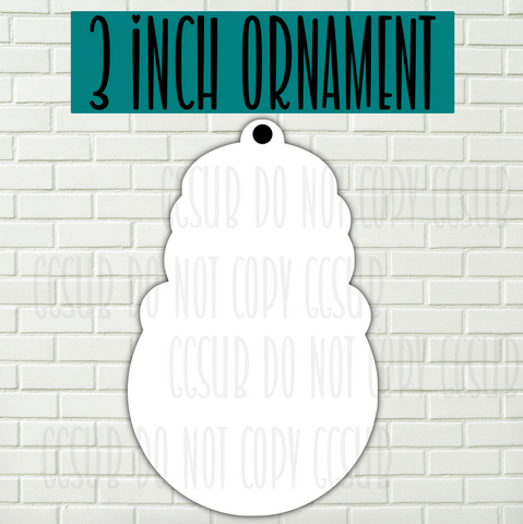 MDF - [3 INCHES] -Miss Claus 10pc or 25pc Ornament Bundle Price