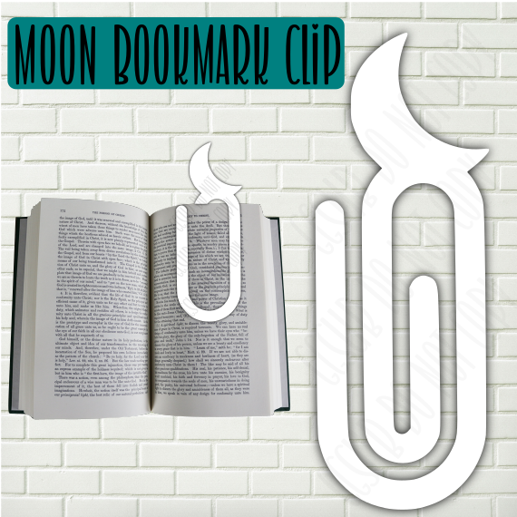 MDF - Moon bookmark clip 10pc Bundle Price [ SIZE 1.753 x 4.773]