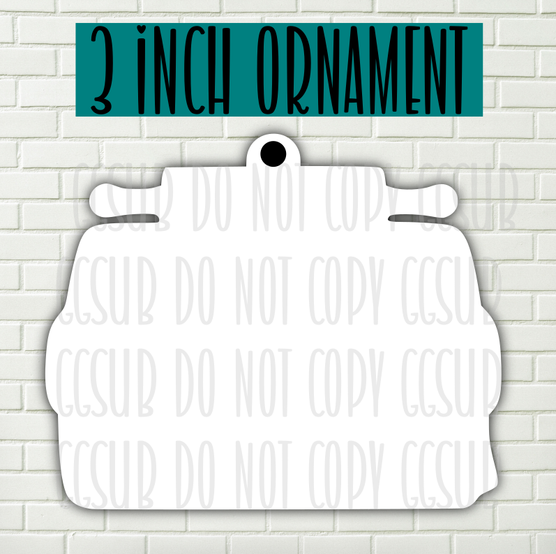 MDF - [3 INCHES] - Pan with rolling pin 10pc or 25pc Ornament Bundle Price