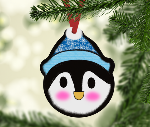 Digital design- Penguin with beanie head