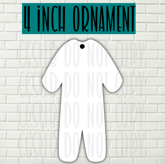 MDF - [4 INCHES] - Kid pajamas Ornaments
