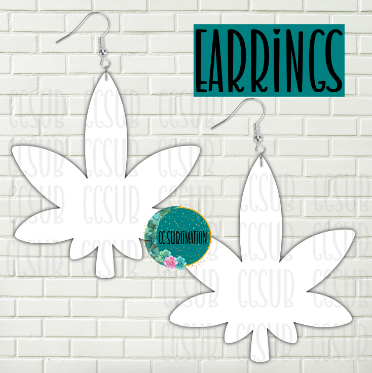 MDF - Leaf Earrings 3 sizes to choose from