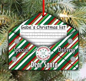Digital design - Santa letter envelope