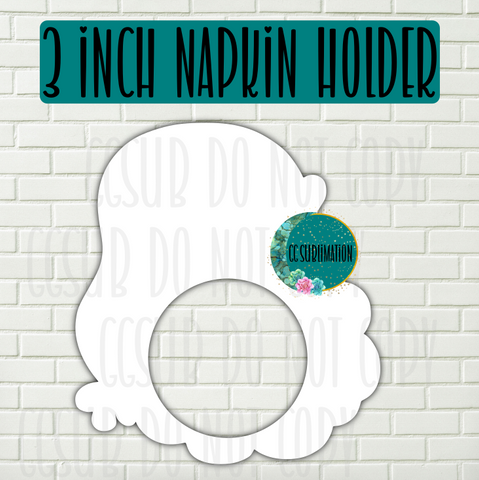 MDF - [3 INCHES] - Napkin holder Santa head Bundle Price