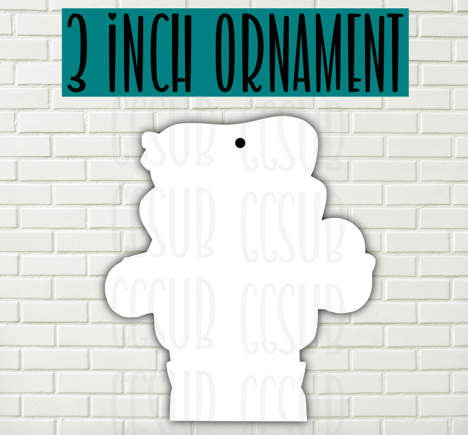 MDF - [3 INCHES] - Scarecrow gnome 10pc or 25pc Ornament Bundle Price
