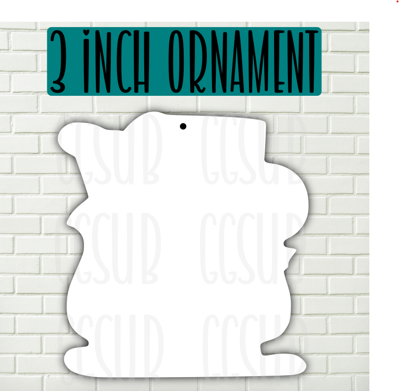 MDF - [3 INCHES] - Sled 10pc or 25pc Ornament Bundle Price