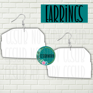 MDF -Stacked books earrings 3 sizes to choose from
