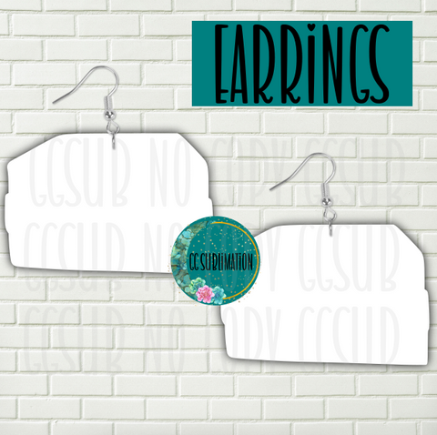 MDF -Stacked books earrings 3 sizes to choose from