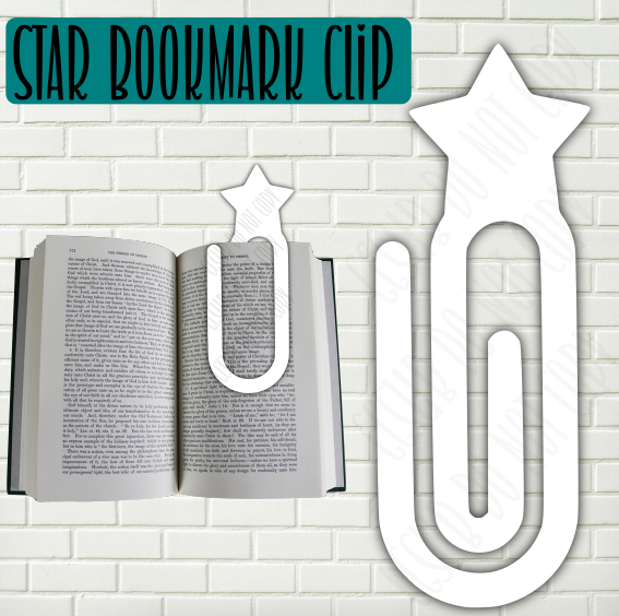 MDF - Star bookmark clip 10pc Bundle Price [ SIZE 1.783 x 4.670]