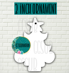 MDF- [3 INCHES] - Swirl tree 10pc or 25pc Ornament Bundle Price