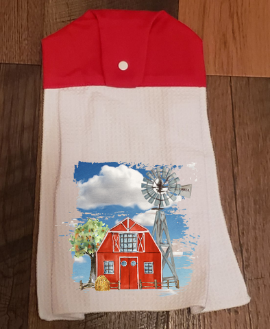 Digital design- Barn hand towel