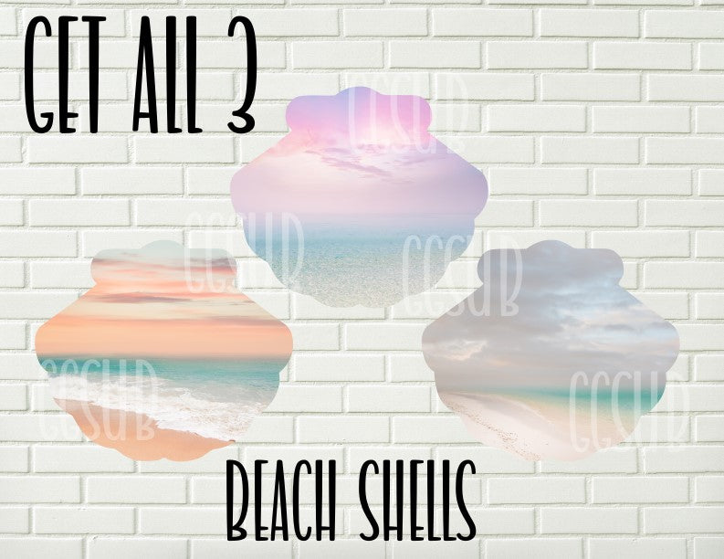 Digital design- Beach scallop shell
