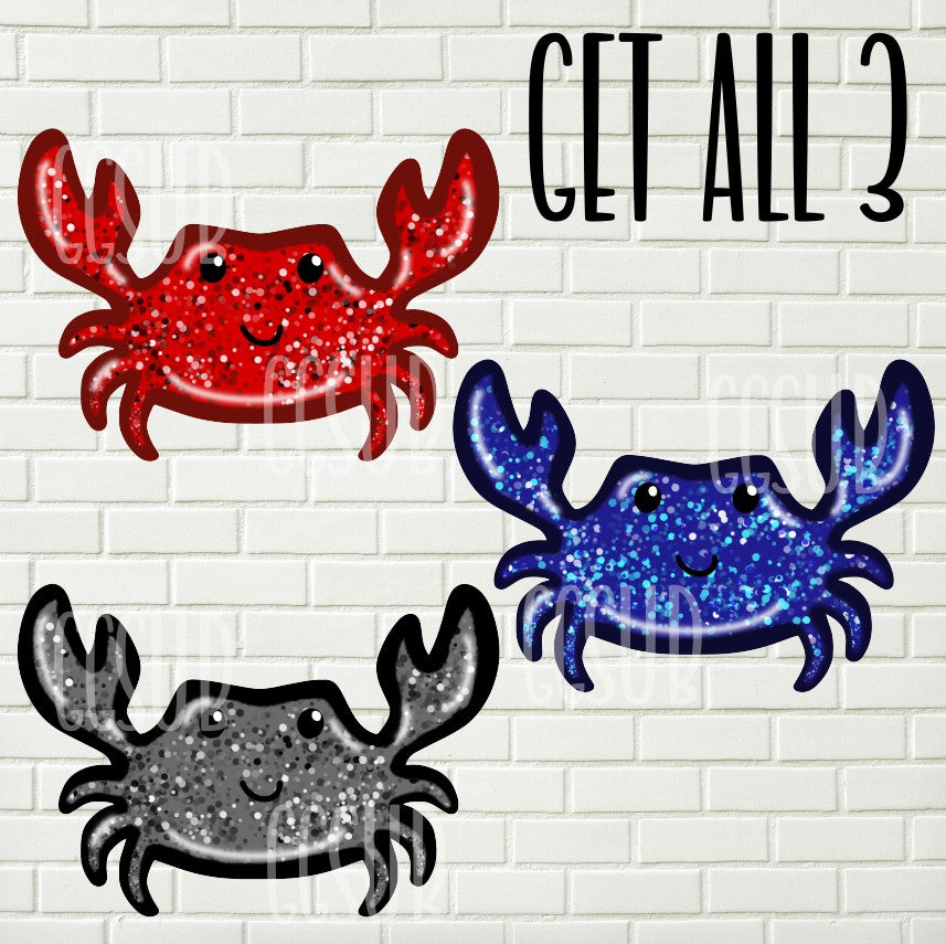 Digital design- Set of crabs