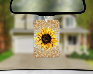 Digital Download- Car freshener glitter sunflower Car Freshener Digital