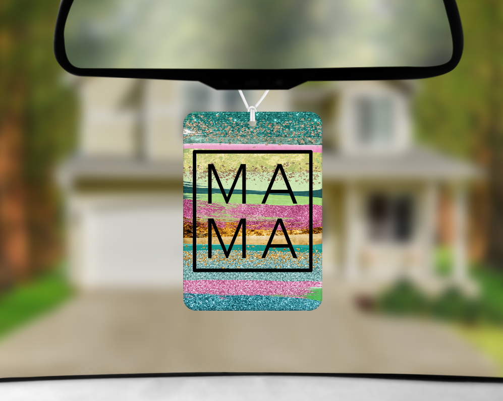 Digital Download- Glitter MAMA Car Freshener Design