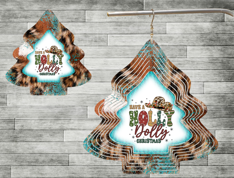 Holly dolly tree spinner- Digital design
