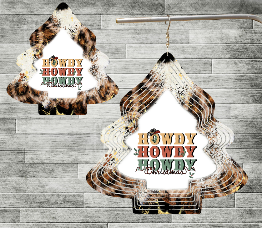 Digital design - Howdy Howdy Howdy tree spinner