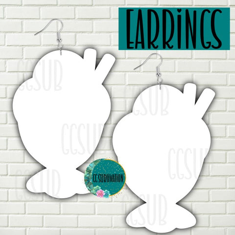 MDF - Ice cream cup earrings 2 sizes to choose from