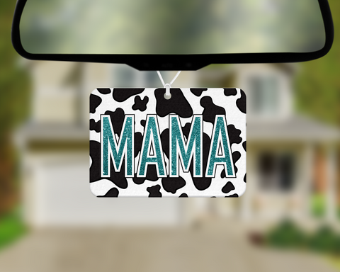 Digital design- Teal cow MAMA