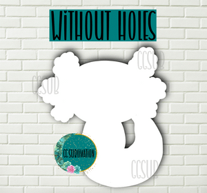 MDF - Axolotl withOUT holes 2 sizes to choose from (great for badge reels & hairbow centers)
