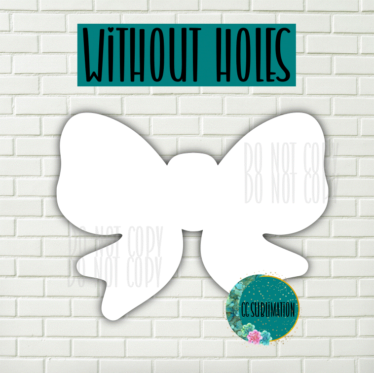 MDF - bow  withOUT holes 2 sizes to choose from (great for badge reels & hairbow centers)