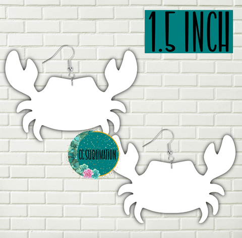 MDF - Crab earrings 2 sizes to choose from