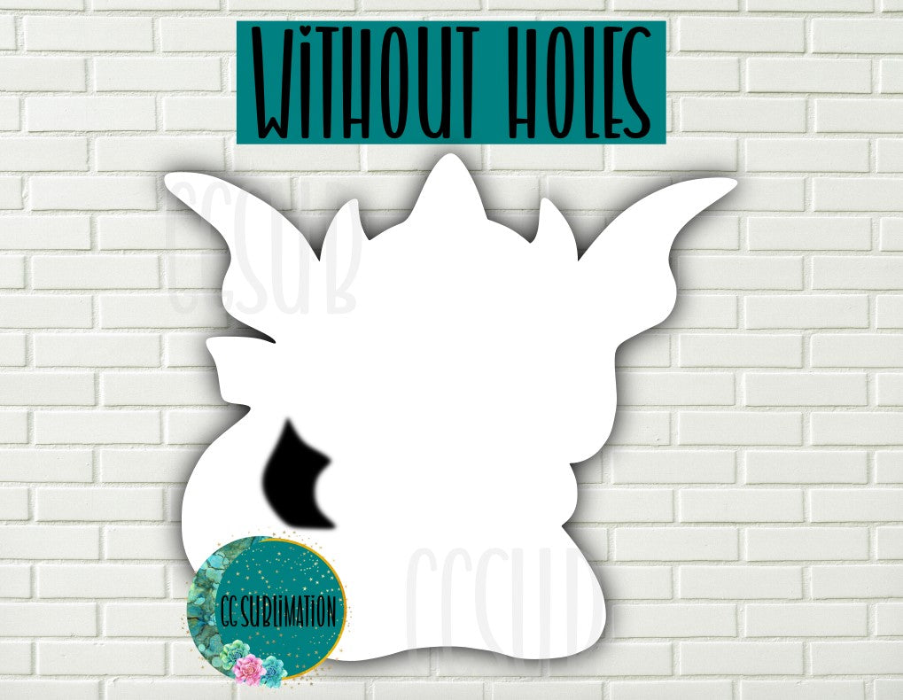 MDF - Dragon withOUT holes 2 sizes to choose from (great for badge reels & hairbow centers)