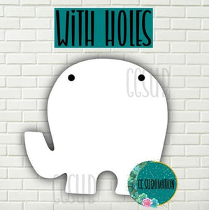 MDF - Elephant withOUT holes 5 sizes to choose from