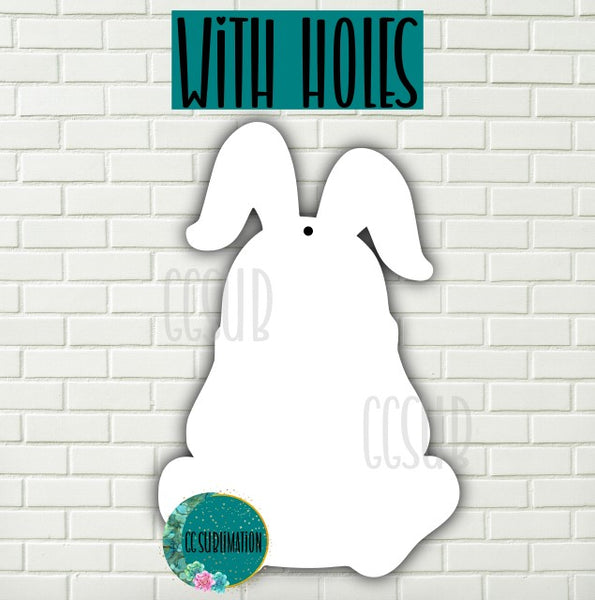 MDF - Bunny gnome wall hanger with holes 5 sizes to choose from