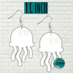 MDF - Jelly fish earrigns 2 sizes to choose from
