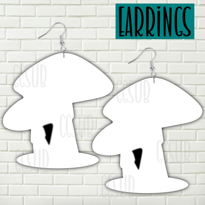 MDF - Mushrooms earrings 2 sizes to choose from