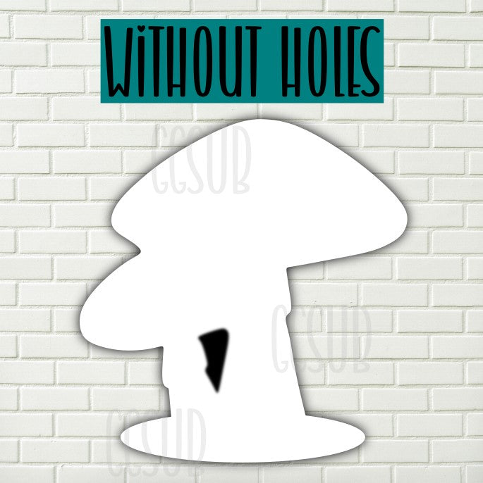MDF - Mushrooms withOUT holes 2 sizes to choose from (great for badge reels & hairbow centers)