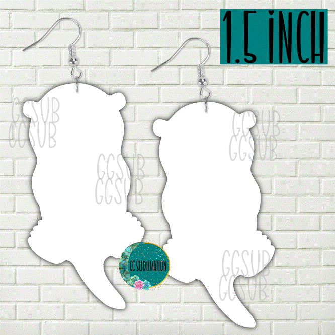 MDF - Otter earrings 2 sizes to choose from