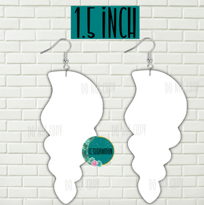 MDF - shell earring 2 sizes to choose from