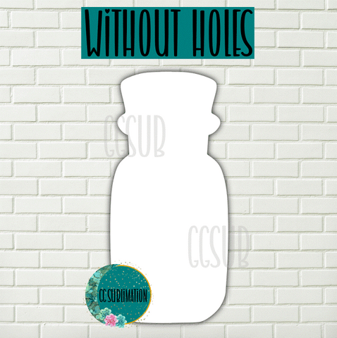 MDF - Glass vial blank withOUT holes 5 sizes to choose from