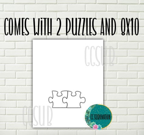MDF - 8x10 with puzzle piece bundle 4 bundles to choose from