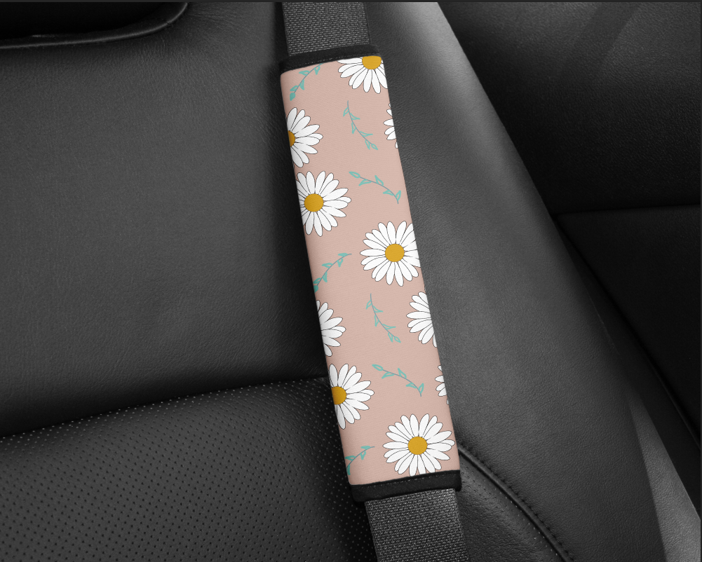 Digital Download- Pink Daisy Seat Belt Sleeve Design