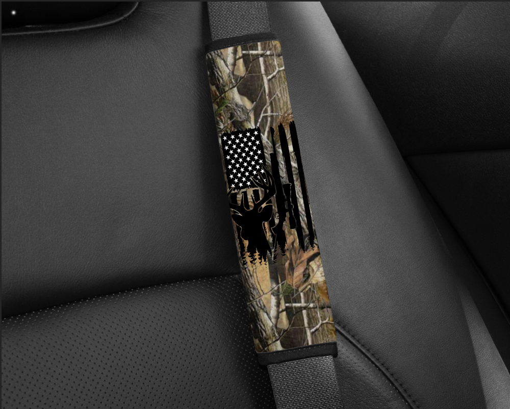 Digital Download- Realtree hunting flag Seat belt Sleeve Design