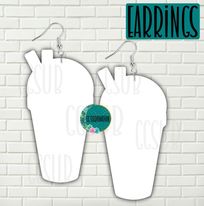 MDF - Snow cone earrings 3 sizes to choose from