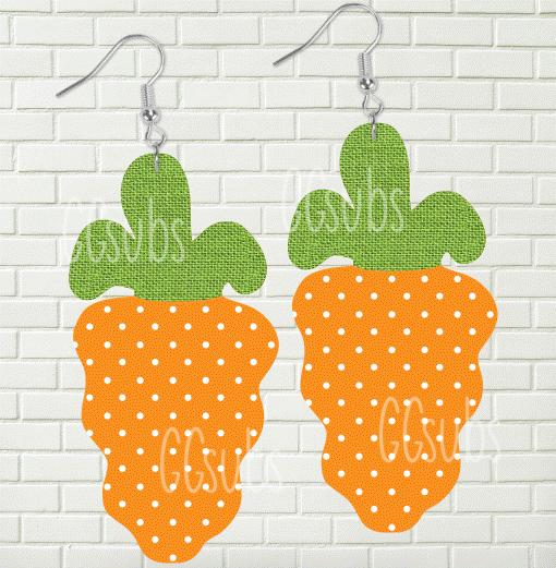 Digital design - Wavy polka dot carrot bundle