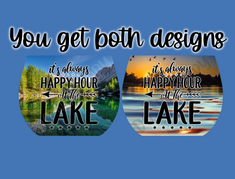 Digital design- It's always happy hour at the lake